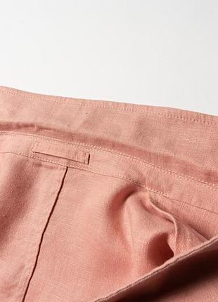 Cos pink unstructured single-breasted 100% linen blazer jacket  [bmh017432] 6
