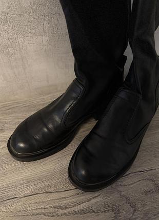 Ботфорти жіночі zara чорні 2