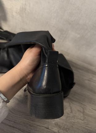 Ботфорти жіночі zara чорні 4