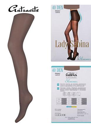 Колготки lady sabina 40 den slimmer antracite размер 4