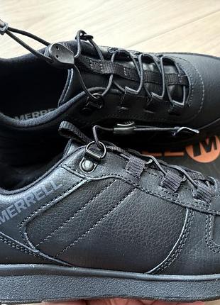 Нові дитячі чорні шкіряні кросівки merrell мерелл