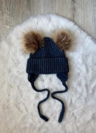 Шапка name it ombre blue осінь-зима, 2-6 міс