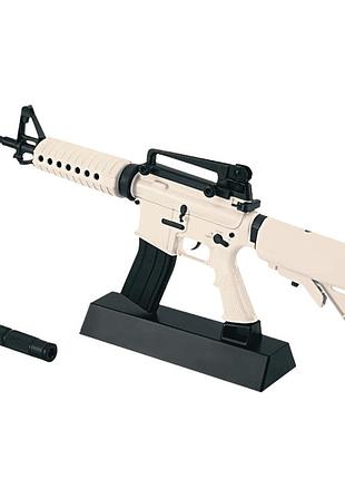 Сувенірна мініатюрна штурмова гвинтівка colt ar-18 масштаб 1:3 металева модель мілітарі сувеніра з рухомим затвором магазином