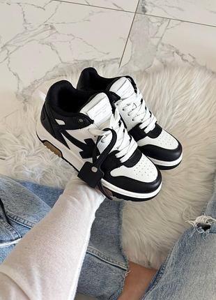 Кросівки off white out of office black white v2   арт 16032