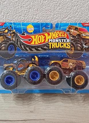 Набор машинок-монстров hot wheels monster trucks