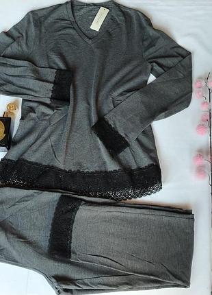 Шикарная теплая пижама костюм с содержанием кашемира 🧶 intimissimi