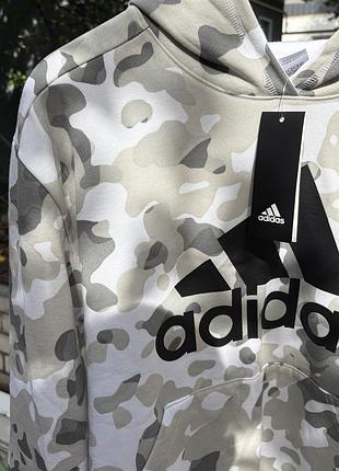 Худі чоловіче adidas camo сіре xl