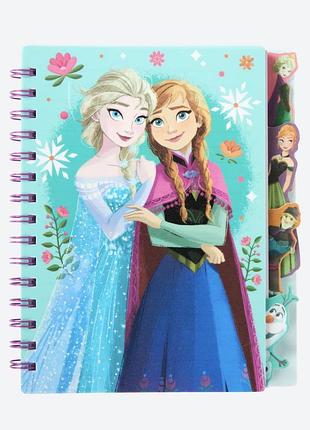 Блокнот a5 disney frozen анна и эльза на спирали, 100 листов