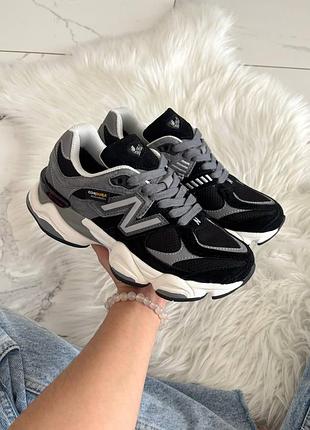Кросівки new balance 9060 black grey white cordura  💧 вологозахист та термо ❄️  арт 4047