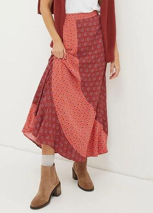 Віскозна максі спідниця fat face naomi craft geometric skirt
