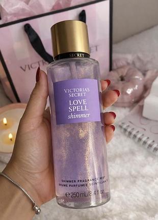Спрей для тіла  victoria’s secret  з шимером