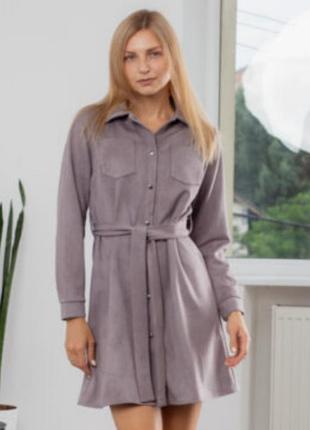 Коротка жіноча сукня aksan 25.2609 бежева,р.м