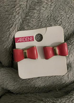 Сережки для жінок ardene бантики рожеві