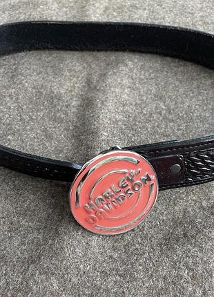 Шкіряний пояс harley davidson