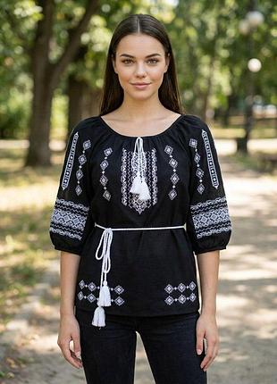 Вишиванка жіноча "холодний узор" bl-0010