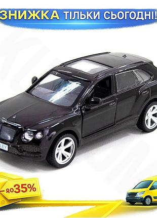 Ku автомодель bentley bentayga universal fit черная коллекционная машинка из металла для детей от 3 ле uni2l_k