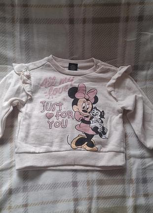 Світшот з рюшами та принтом disney для дівчинки