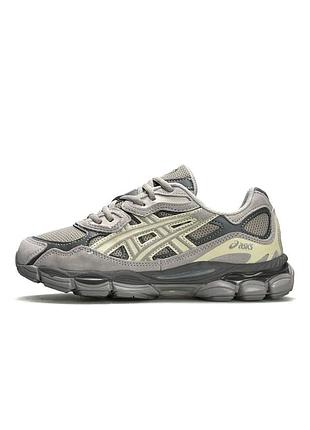 Кросівки жіночі asics gel-nyc grey beige