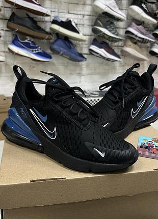 Жіночі кросівки nike air max 270 спортивні для бігу тренувань залу повсякденні чорні легкі сітка бу 38-38.5 р оригінал комфортні мʼякі осінні всесезон