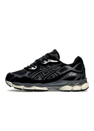 Кросівки жіночі asics gel-nyc black grey beige