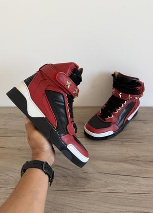 Черевики шкіряні givenchy high-top sneakers оригінал