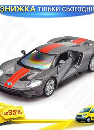 Ku автомодель ford gt universal fit 2019 серая коллекционная машинка с металлическим корпусом для дете uni2l_k