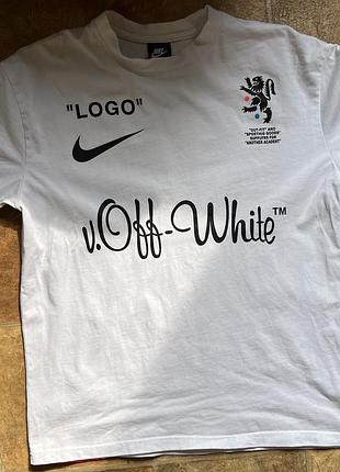 Футболка nikelab x off-white mercurial nrg x tee