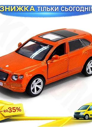 Ku автомодель bentley bentayga universal fit оранжевая коллекционная машинка для детей от 3 лет металл uni2l_k