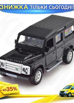 Ku автомодель land rover universal fit чорна 1:32 металевий позашляховик для дітей та колекціонування uni2l_k