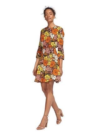 Вискозное мини платье whistles anjelica tangerine dream dress
