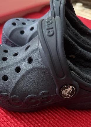 Шльопанці дитячі crocs classic clog темно- сині 3