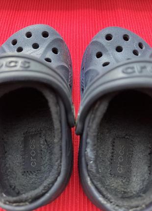 Шльопанці дитячі crocs classic clog темно- сині 4