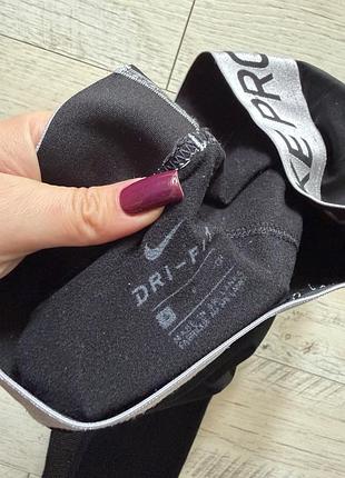Лосіни жіночі nike pro чорні 5