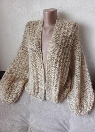 Кардиган женский,мохеровый 6