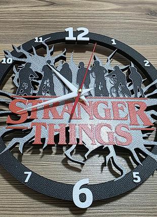 Годинник настінний stranger things для фанатів дивні дива d262