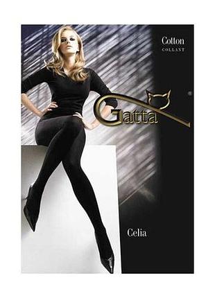 Колготки бавовняні gatta celia cotton 120 den 5 nero