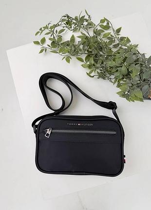 Сумка-месенджер чоловіча tommy hilfiger чорна 2