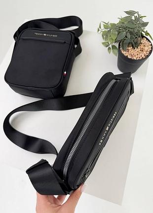 Сумка-месенджер чоловіча tommy hilfiger чорна 5