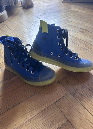 Кеди унісекс converse chuck taylor all star cx hybrid game сині, розмір 36