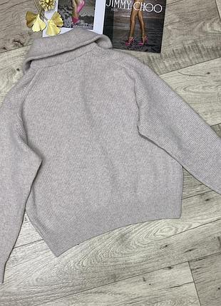 Шерстяной джемпер на молнии, свитер uniqlo, р.m-l 9