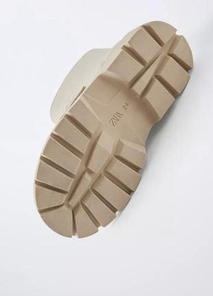 Дитячі бежеві черевики zara 5
