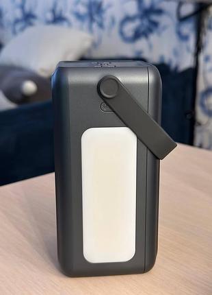 Повербанк vention 50000mah 22.5w з інтегрованими кабелями та ліхтарем