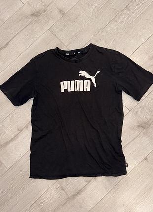 Чорна стильна футболка фірмова puma  якість🔥пума