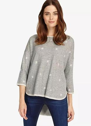 Вовна + віскоза светр phase eight megg star jacquard knitted jumper кофта джемпер