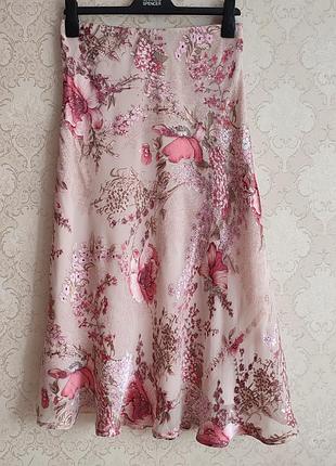 Юбка от бренда viyella 40% silk, 60% viscose
