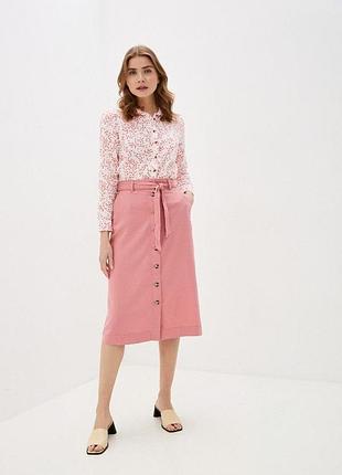Льон + віскоза міді спідниця m&s collection 3