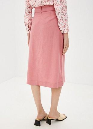 Льон + віскоза міді спідниця m&s collection 2