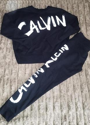 Спортивний костюм жіночий calvin klein чорний