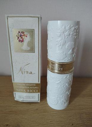 Туалетная вода nina nina ricci винтаж остаток 40ml