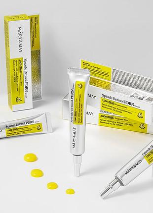 💛оригинал 15g. интенсивный крем против морщин со спикулами, ретинолом и pdrn mary &amp;may
spicule retinol pdrn cream